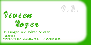 vivien mozer business card