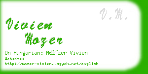 vivien mozer business card